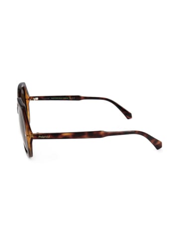 Polaroid Damskie okulary przeciwsłoneczne w kolorze brązowo-jasnobrązowym