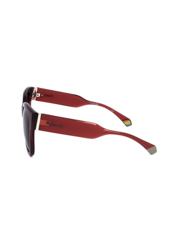 Polaroid Damskie okulary przeciwsłoneczne w kolorze czerwono-czarnym