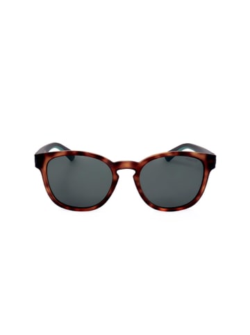 Polaroid Okulary przeciwsłoneczne unisex w kolorze brązowo-zielono-szarym