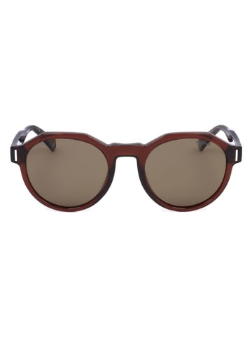 Polaroid Okulary przeciwsłoneczne unisex w kolorze brązowym