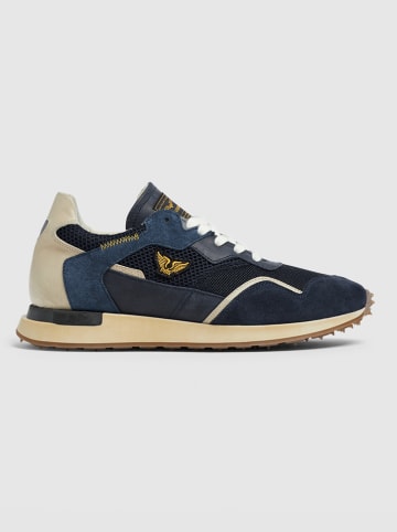 PME Legend Skórzane sneakersy w kolorze granatowym