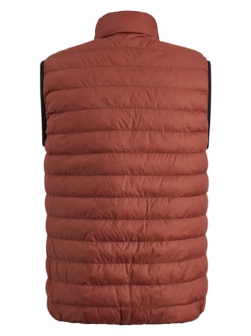 PME Legend Doorgestikte bodywarmer roestrood