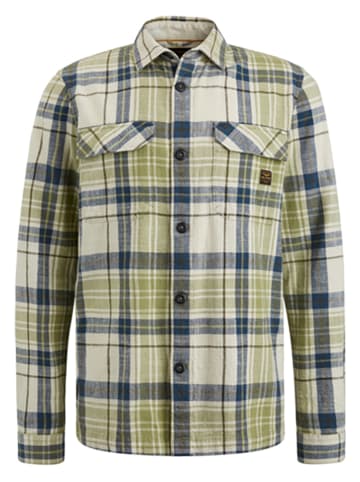 PME Legend Koszula - Regular fit - w kolorze beżowo-oliwkowym