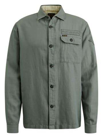 PME Legend Koszula - Regular Fit - w kolorze zielonoszarym