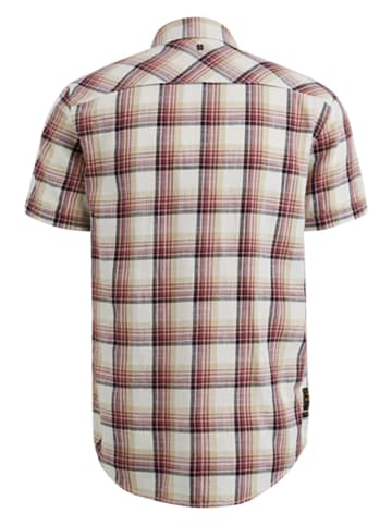 PME Legend Koszula - Regular fit - w kolorze beżowo-czerwonym