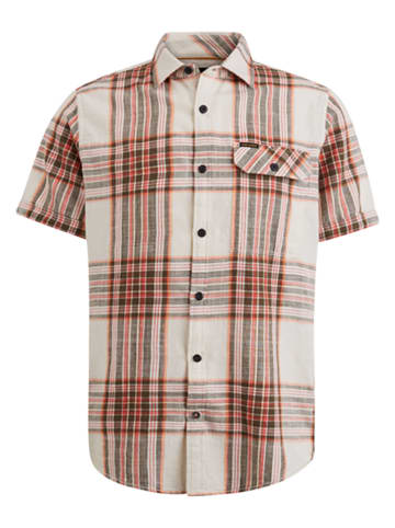 PME Legend Hemd - Regular fit - in Beige/ Rot