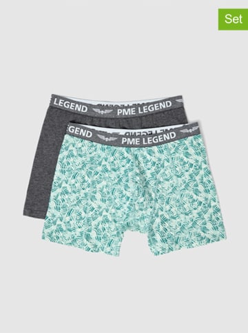 PME Legend 2-delige set: boxershorts antraciet/turquoise