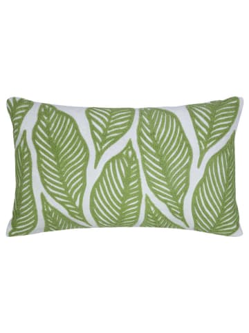Mars & More Kissen "Leaf" in Grün - (L)30 x (B)50 cm