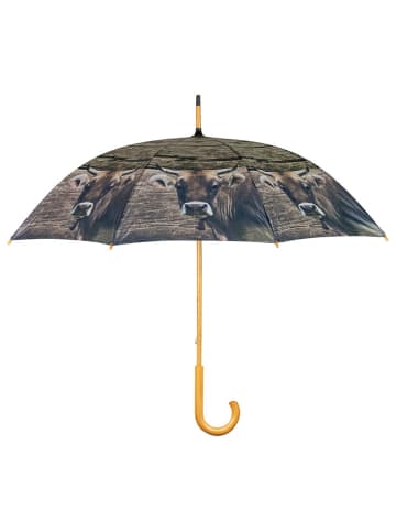 Mars & More Paraplu "Swiss cow" lichtbruin - Ø 105 cm