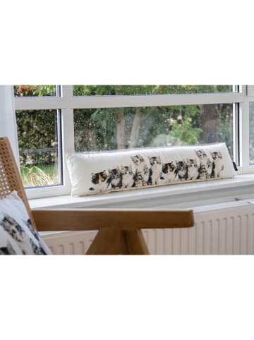 Mars & More Tochtstrip "Kittens" wit/grijs - (L)90 x (B)20 cm