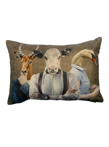 Mars & More Kussen "Preppy antelope" bruin - (L)40 x (B)60 cm