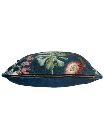 Mars & More Kussen "Parrots" in donkerblauw/meerkleurig - (L)45 x (B)45 cm
