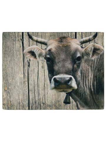 Mars & More Podkładka "Swiss cow" w kolorze szaro-brązowym - 30 x 40 cm