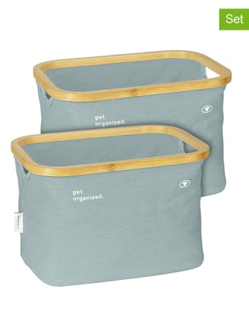 Tom Tailor 2er-Set: Aufbewahrungskörbe in Mint - (B)38 x (H)26 x (T)26 cm
