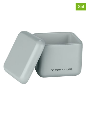 Tom Tailor 2er-Set: Aufbewahrungsdosen in Mint - (B)8,5 x (H)7,7 x (T)8,5 cm