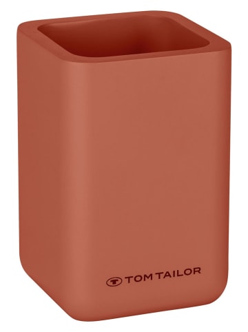 Tom Tailor 2er-Set: Zahnputzbecher in Rot - (B)7 x (H)10 x (T)7 cm