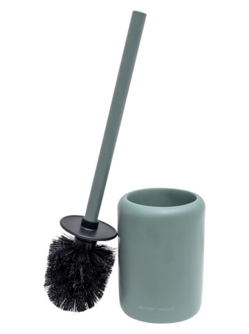 Tom Tailor Szczotka WC w kolorze zielonym - wys. 36 x Ø 10,5 cm