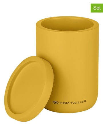 Tom Tailor 2er-Set: Aufbewahrungsdosen in Senf - (H)11 x Ø 7,7 cm