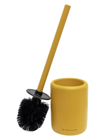 Tom Tailor Szczotka WC w kolorze musztardowym - wys. 36 x Ø 10,5 cm