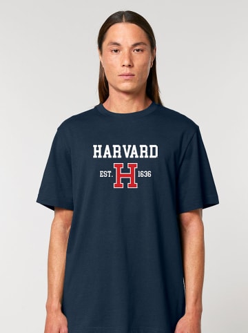 American Universities Shirt "Havard EST 1636" in Dunkelblau