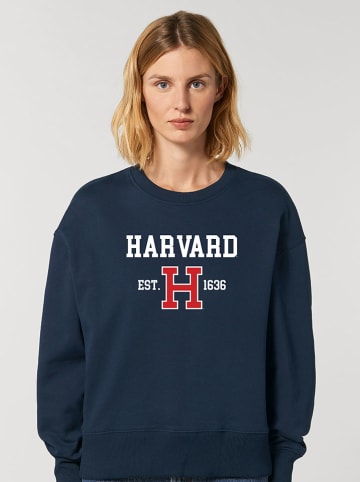 American Universities Bluza "Harvard EST 1636" w kolorze granatowym