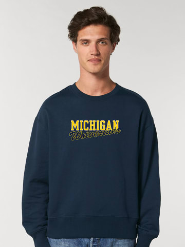 American Universities Sweatshirt "Michigan Wolverines" in Dunkelblau