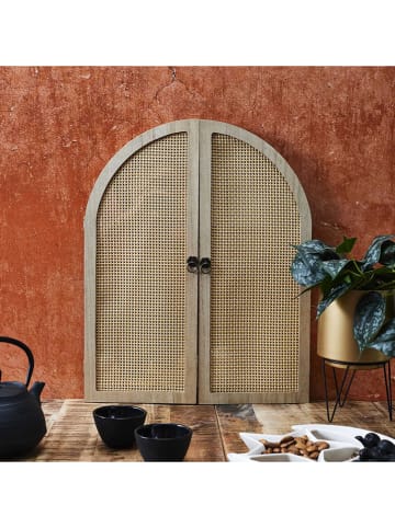 Ethnical Life Spiegel ''Bali'' in Beige - (L)50 x (B)40 cm