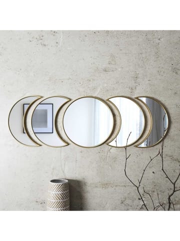 Ethnical Life 5er-Set: Wandspiegel in Gold