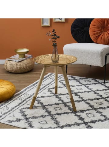 Ethnical Life Bijzettafel goudkleurig - (H)42 x Ø 40 cm