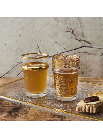 Ethnical Life Szklanki (6 szt.) w kolorze złotym - 130 ml (produkt niespodzianka)