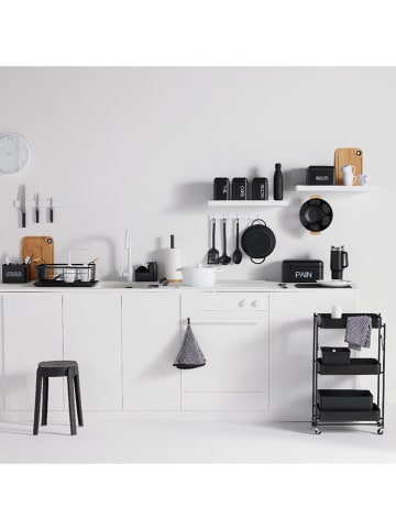 UTILITY 2-delige set: theedoeken zwart - (L)70 x (B)50 cm