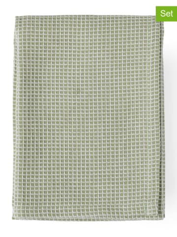 UTILITY 2-delige set: theedoeken groen - (L)70 x (B)50 cm