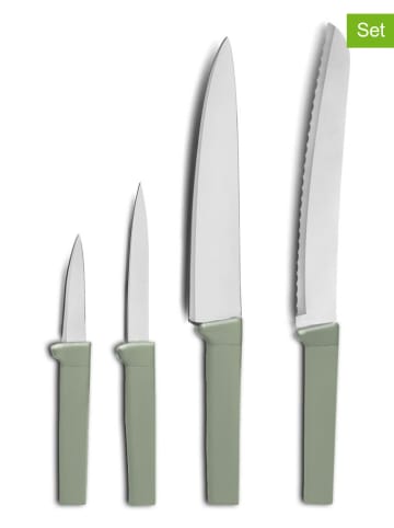 UTILITY 4er-Set: Küchenmesser in Grün