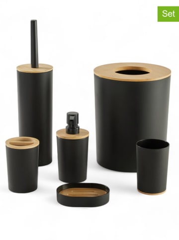 UTILITY 6tlg. Bad-Accessoires-Set in Schwarz
