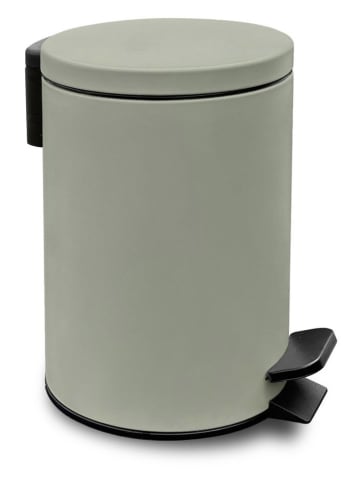 UTILITY Kosz w kolorze zielonym na śmieci na przycisk- wys. 25 x Ø 16,8 cm - 3 l