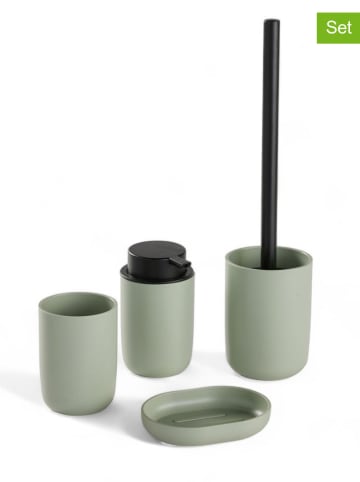 UTILITY 4tlg. Bad-Accessoires-Set in Grün