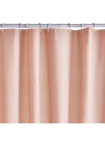 UTILITY Zasłona prysznicowa w kolorze jasnoróżowym - 200 x 180 cm