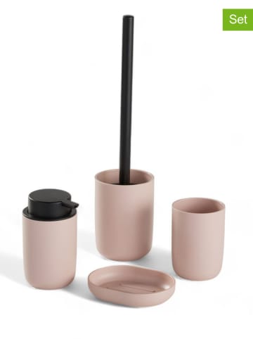 UTILITY 4tlg. Bad-Accessoires-Set in Rosa