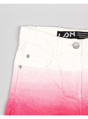LOSAN Shorts in Pink/ Weiß