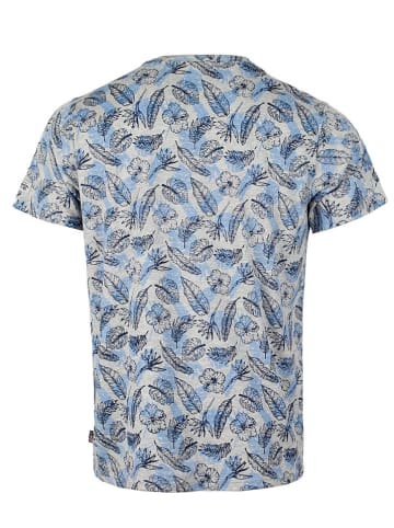 Roadsign Shirt in Grau/ Blau