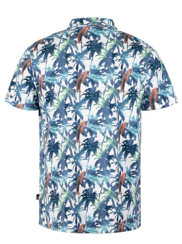 Roadsign Poloshirt in Blau/ Bunt