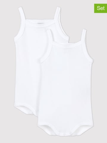 PETIT BATEAU 2er-Set: Bodys in Weiß