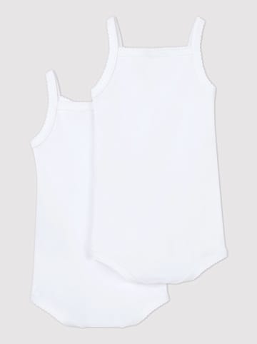 PETIT BATEAU 2er-Set: Bodys in Weiß