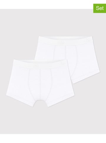 PETIT BATEAU 2er-Set: Boxershorts in Weiß