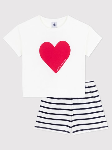 PETIT BATEAU Pyjama in Weiß