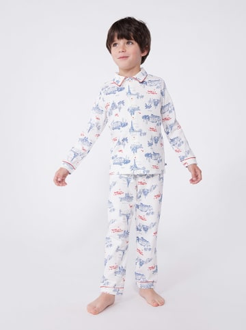 PETIT BATEAU Pyjama in Weiß