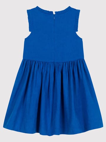 PETIT BATEAU Leinen-Kleid in Blau