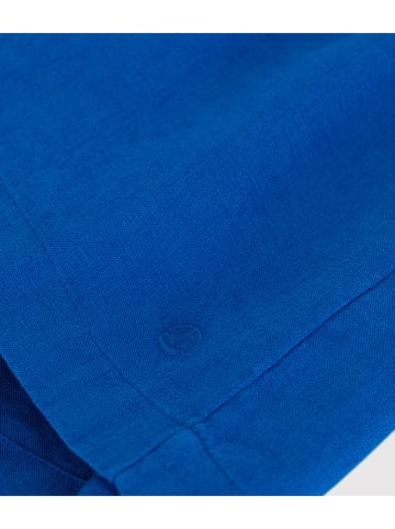 PETIT BATEAU Leinen-Kleid in Blau