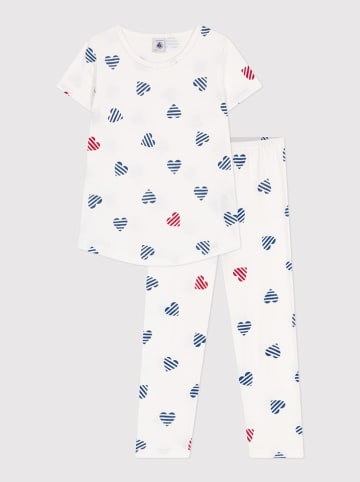 PETIT BATEAU Pyjama in Weiß