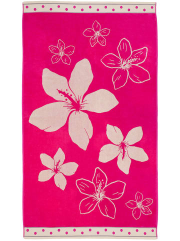 Le Comptoir de la Plage Strandtuch ''Wasaga'' in Pink - (L)175 x (B)100 cm